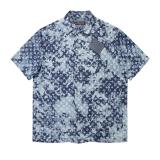 Louis Vuitton Sottfrunk jacquard denim short-sleeved shirt 25327