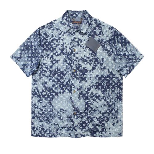 Louis Vuitton Sottfrunk jacquard denim short-sleeved shirt 25327