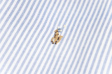 Ralph Lauren classic colorful small logo striped casual long-sleeved shirt 25403