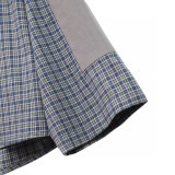Acne Studios patchwork plaid long-sleeved shirt 25403