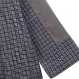 Acne Studios patchwork plaid long-sleeved shirt 25403