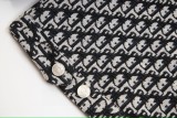 Dior classic pattern logo denim long sleeve shirt 25403