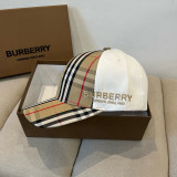 Burberry Classic Floral Embroidered Logo Baseball White 250414