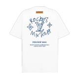 Louis Vuitton X Pharrell Williams co-branded logo short-sleeved T-shirt White 25424