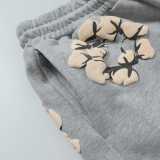 Denim Tears Classic Kapok logo Shorts Grey 25509
