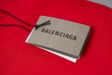 Balenciaga KIM portrait design short-sleeved T-shirt Red 25509