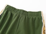 Gucci reflective stripes on the sides shorts Green 25429