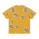Denim Tears Classic Kapok logo short-sleeved T-shirt Yellow 25509