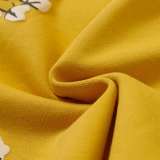 Denim Tears Classic Kapok logo Shorts Yellow 25509
