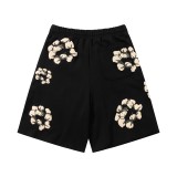 Denim Tears Classic Kapok logo Shorts Black 25509