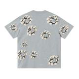 Denim Tears Classic Kapok logo short-sleeved T-shirt Grey 25509
