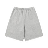 Denim Tears Crystal patch cotton logo design shorts Grey 25509