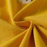 Denim Tears Classic Kapok logo short-sleeved T-shirt Yellow 25509