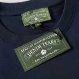 Denim Tears Classic Kapok logo short-sleeved T-shirt Navy Blue 25509
