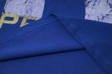 Balenciaga PPKRIT portrait design short-sleeved T-shirt Blue 25509