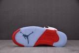 Jordan 5 Retro Fire Red Black Tongue (2025)