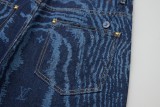 Louis Vuitton Rippled denim shorts 25529