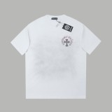 Chrome Hearts Diamond cross logo lettering print short-sleeved T-shirt White 25529
