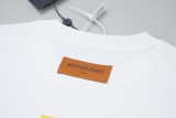Louis Vuitton Three-dimensional thick letter logo short-sleeved T-shirt White 25529