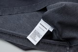 alexanderwang 25SS Denim patch letter hot diamond short-sleeved T-shirt Black 25529