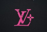 Louis Vuitton x Pharrell Williams letter logo short-sleeved T-shirt Black 25529