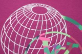 Louis Vuitton Grid globe logo short sleeve T-shirt Red 25529