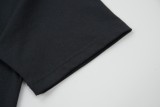Louis Vuitton Denim patch logo short-sleeved T-shirt Black 25529