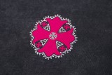 Chrome Hearts Diamond Sanskrit letter logo short-sleeved T-shirt Black 25529