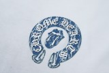 Chrome Hearts Patchwork contrasting Sanskrit letter logo print short-sleeved T-shirt White 25529