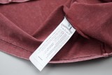 Chrome Hearts Diamond Sanskrit letter logo short-sleeved T-shirt Burgundy 25529