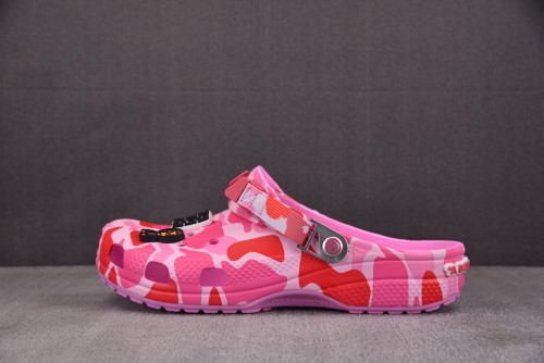BAPE x Crocs Classic Clog Pink