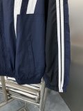Balenciaga catwalk new standard double B embroidery indigo patchwork sports suit /Top Jacket 250725