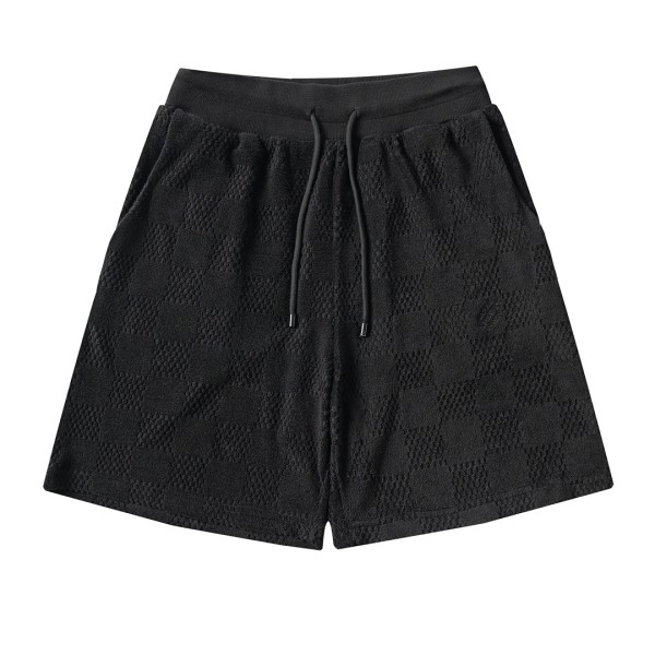 LOUIS VUITTON 25SS cotton checkerboard terry casual suit shorts 250724