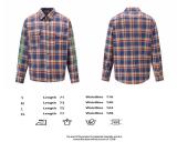 Chrome Hearts new striped plaid stitching silver button cardigan shirt 250724