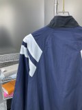 Balenciaga catwalk new standard double B embroidery indigo patchwork sports suit /Top Jacket 250725