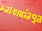 Balenciaga 25ss latest classic style. Printed washed and worn short-sleeved T-shirt 250804