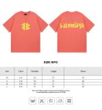 Balenciaga 25ss latest classic style. Printed washed and worn short-sleeved T-shirt 250804