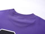 Balenciaga SS25 latest basketball jersey embroidery print long-sleeved T-shirt Purple 250804