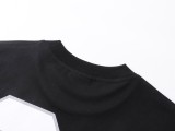 Balenciaga SS25 latest basketball jersey embroidery print long-sleeved T-shirt Black 250804