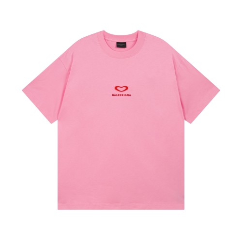 Balenciaga Valentine's Day limited edition short-sleeved T-shirt Pink 250804