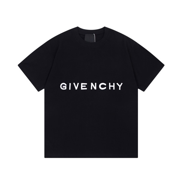 Givency embroidered lettering logo on the front and back Black 250804