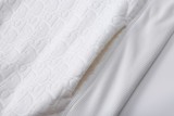 Dior jacquard towel logo hoodie White 250804