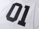 Balenciaga SS25 latest basketball jersey embroidery print long-sleeved T-shirt White 250804
