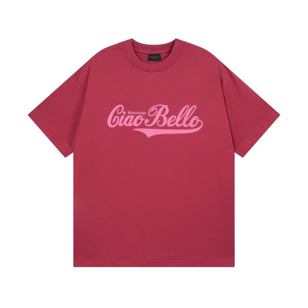 Balenciaga new style with ciao hello on the front Red 250804