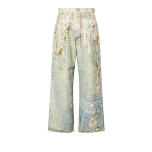 Acne Studios Lace 3D Printed Jeans 250812