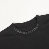 Chrome Hearts Horseshoe Print Crew Neck Long Sleeve Shirt 250820