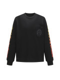 Chrome Hearts Horseshoe Print Crew Neck Long Sleeve Shirt 250820