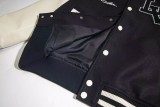 Louis Vuitton FW24 Men's Nylon Baseball Jacket with Leather Sleeves 250820