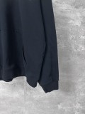 Balenciaga Silver Tape Detail Drop Shoulder Hoodie 250820