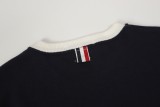 Thom Browne Animal Print Round Neck Pullover Sweater Black 250827